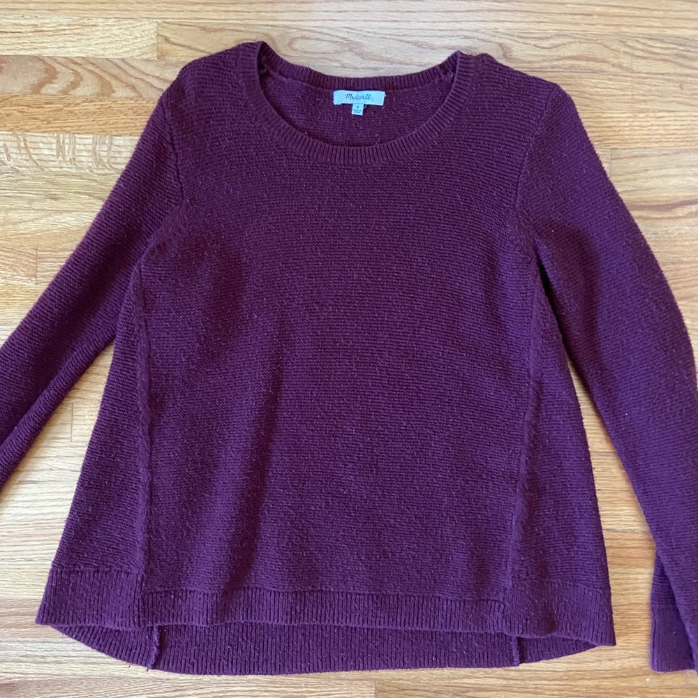 Maroon A line sweater size medium, Madewell
